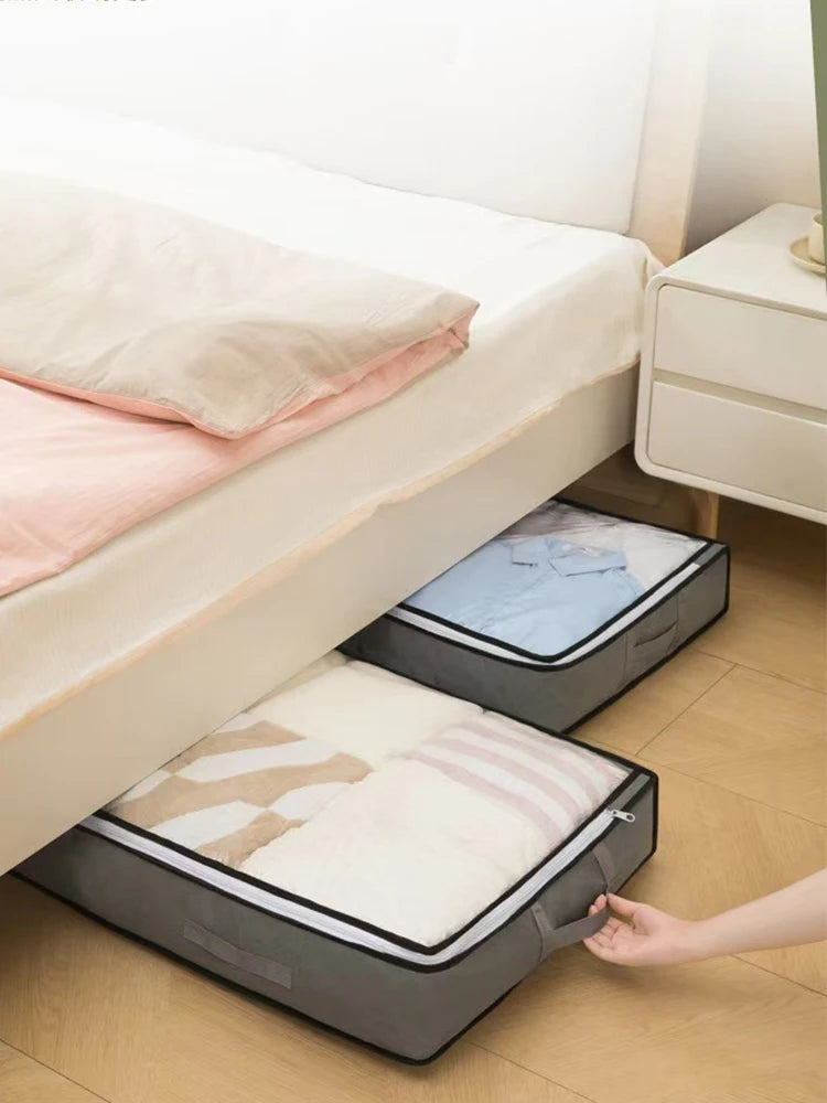 Organizador Dobrável para Colchas e Roupas de Cama - 2 Peças