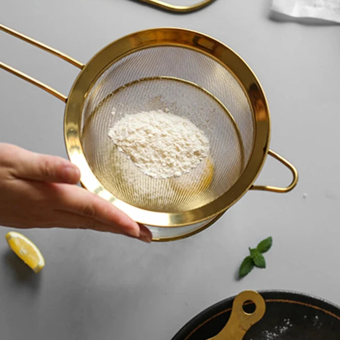 Cobre Cozinha Filtros, Aço Inoxidável, Malha Fina, Conjunto de  3 peças