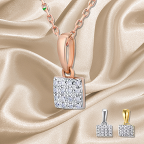 Pingente Luxuoso de Ouro 14K com Diamantes