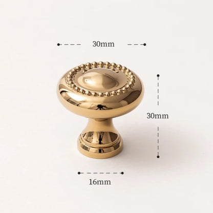 Puxador de Latão Dourado para Móveis - Luxo
