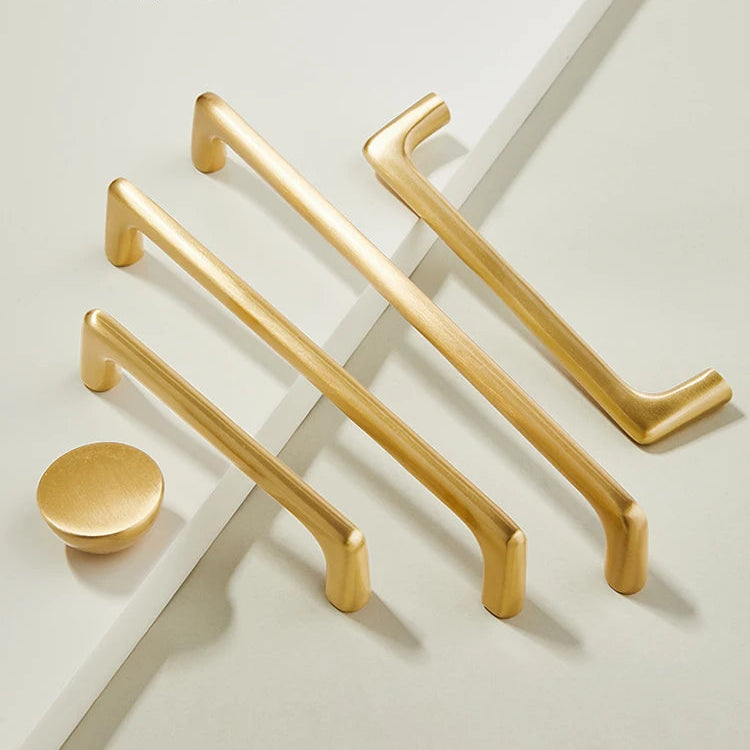 Puxadores de Latão Dourado para Móveis