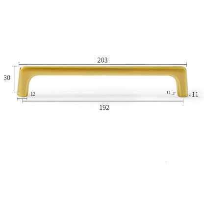 Puxadores de Latão Dourado para Móveis