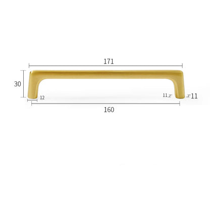 Puxadores de Latão Dourado para Móveis