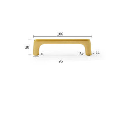 Puxadores de Latão Dourado para Móveis