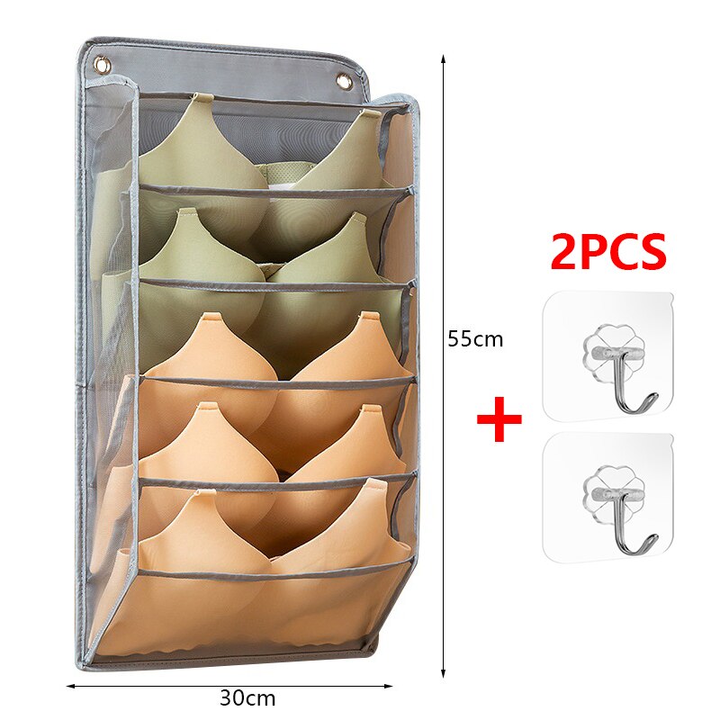 Wardrobe Hanging Clothes Organizer Cabinet Pants Storage Bag Hanging Closet Organizer For Underwear Clothes Storage Organizer