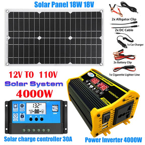 kit de Geração de Energia - Sistema de Painel Solar 110v/220v