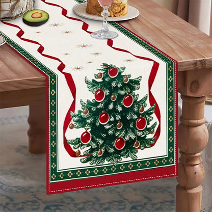 Caminho de Mesa Natalino Vintage com Design Elegante