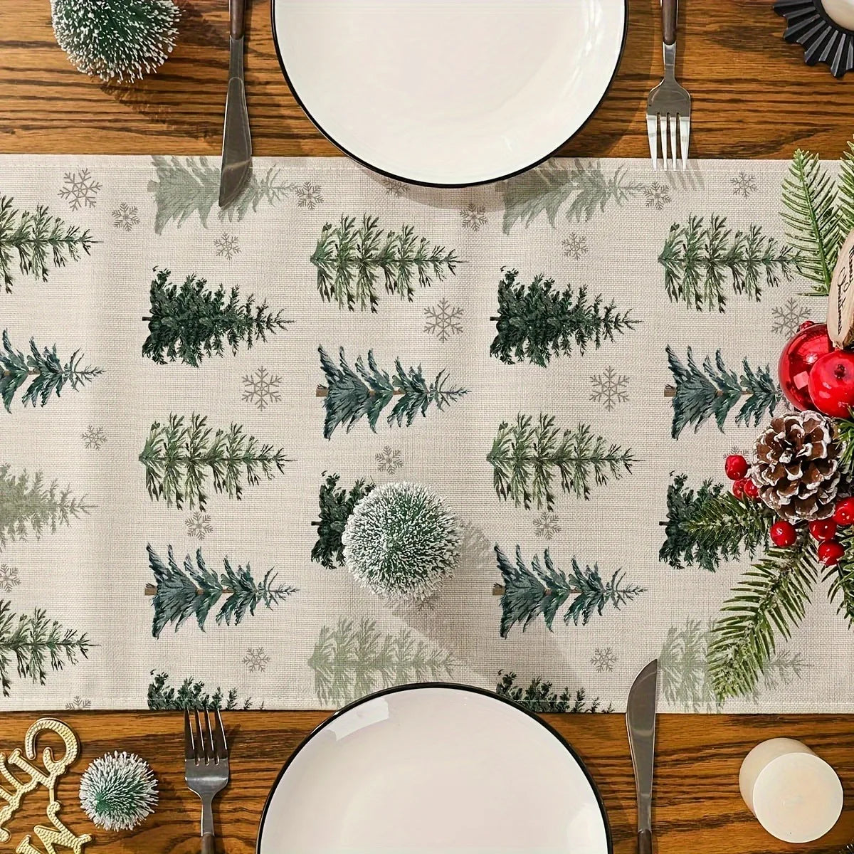 Caminho de Mesa Natalino com Design Sofisticado e Elegante