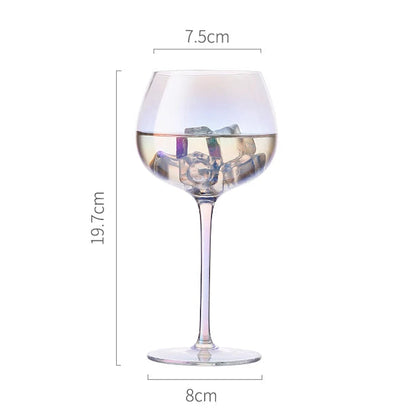 Taça de Cristal Furta-cor para Vinho e Champanhe