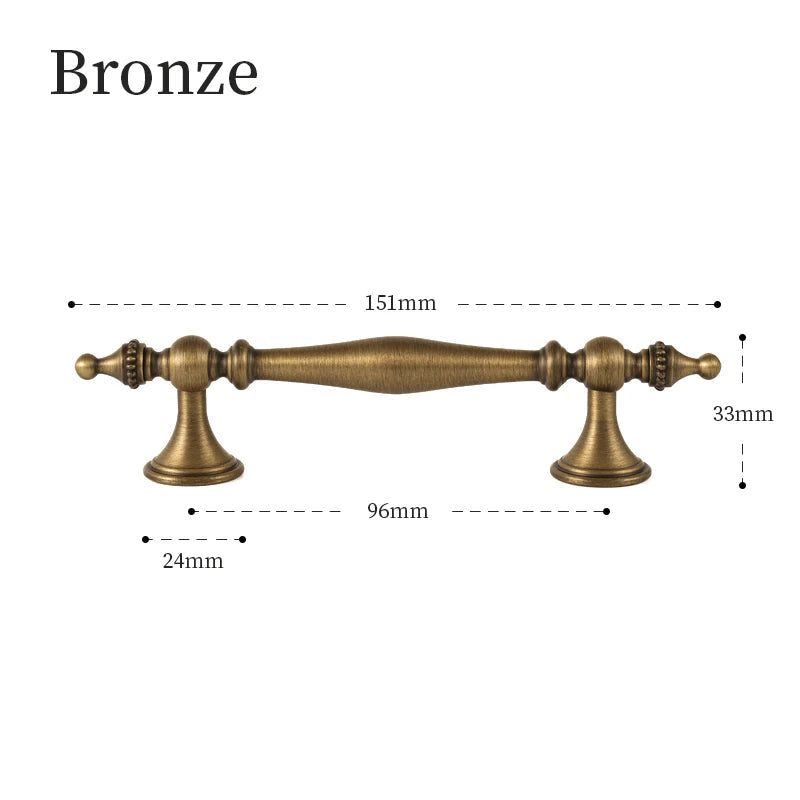 Puxadores de Bronze Antigo para Armário - Elegância e Sofisticação