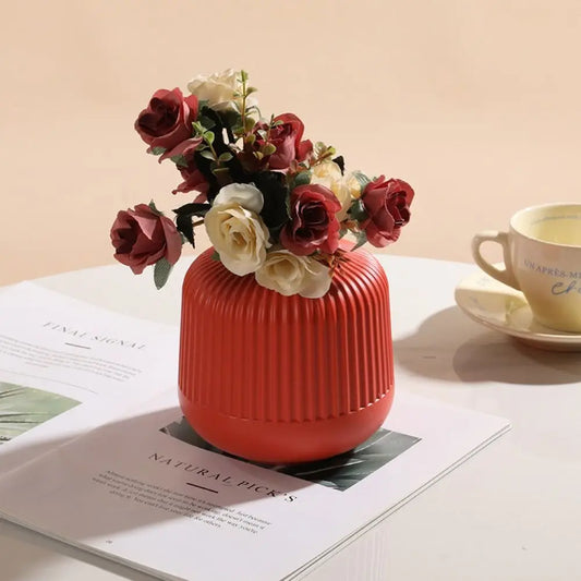 Vaso Nórdico de Cerâmica Imitação - Elegância Atemporal