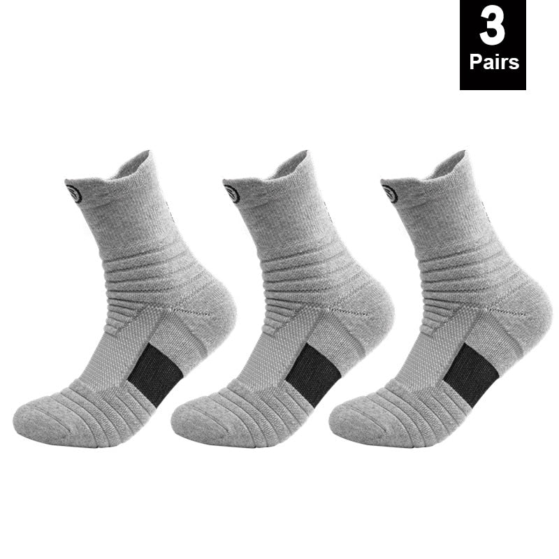 Anti-slip Football Socks Men Women Cotton Sock Short Long Tube Soccer Basketball Sport Socks Breathable Deodorous Socks 38-45