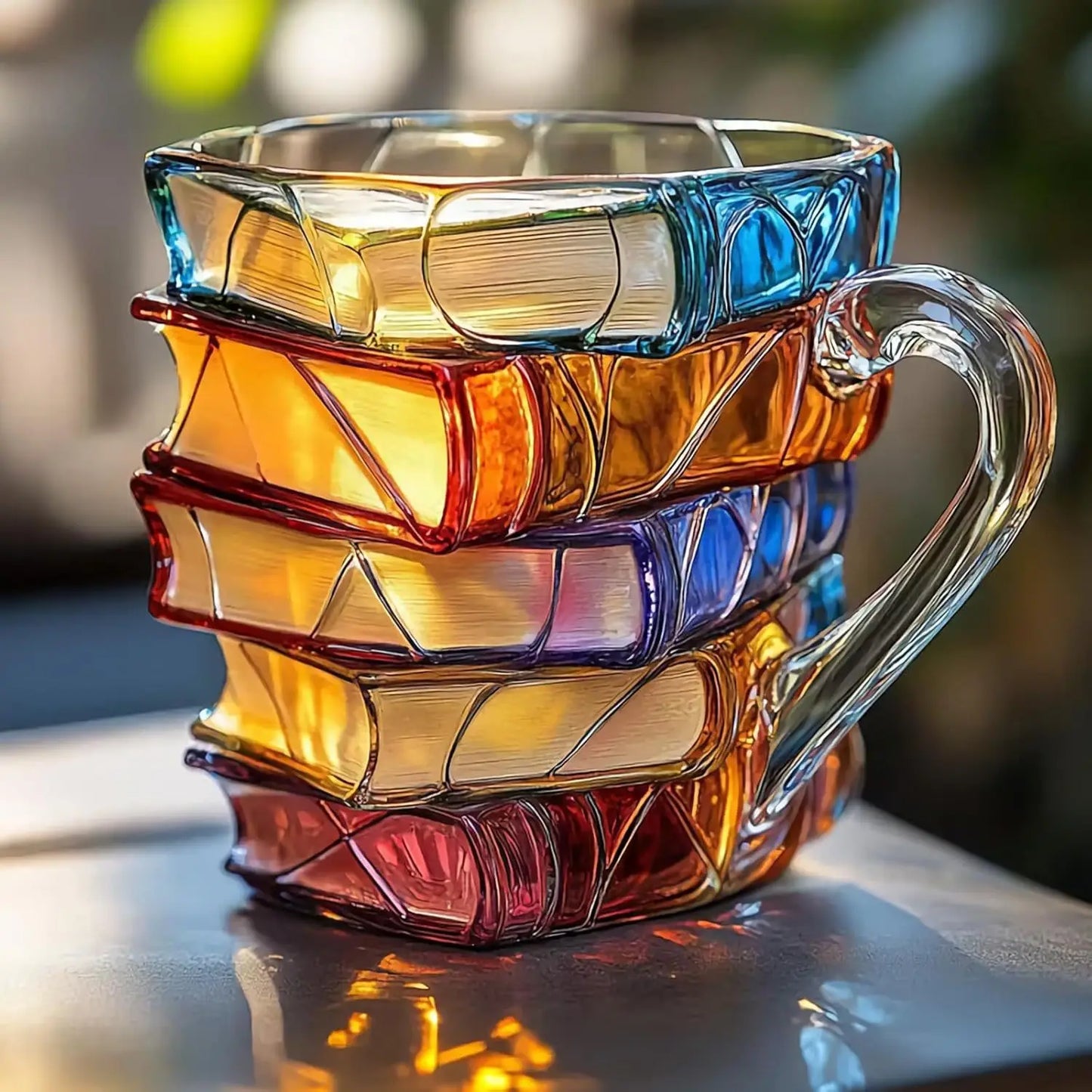 Caneca de Livros em Resina 3D - Criatividade e Exclusividade
