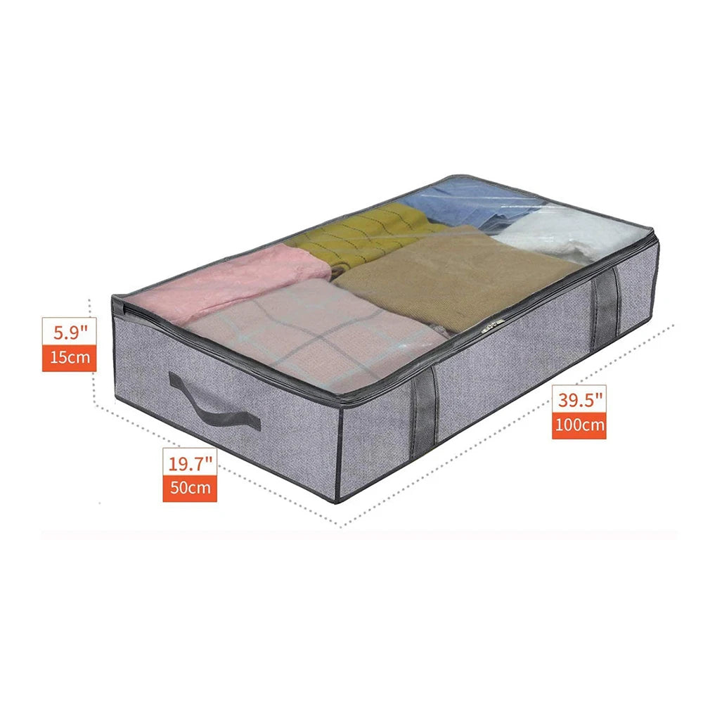 Organizador Dobrável para Colchas e Roupas de Cama - 2 Peças