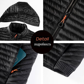 New Winter Men Warm Waterproof Parkas Jacket Coat Mens Autumn Hooded Casual Outwear Detachable Hat Outfits Parkas Coat Male