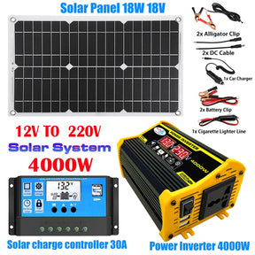 kit de Geração de Energia - Sistema de Painel Solar 110v/220v