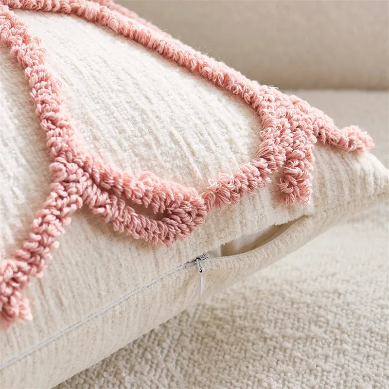 Capa de Almofada Floral Tufted - Toque de Elegância e Conforto