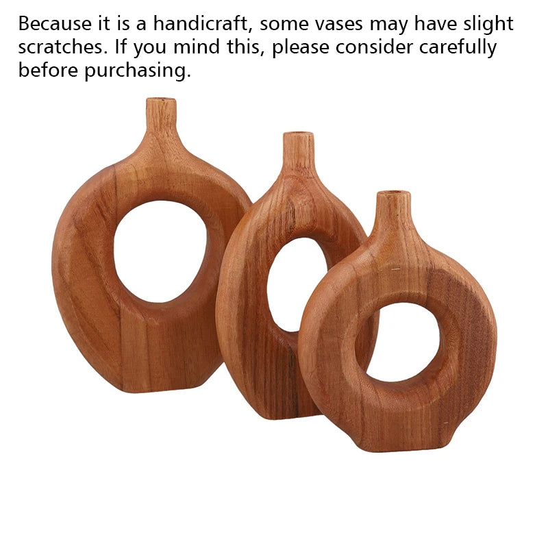 Vaso Nórdico de Madeira: Elegância e Design Exclusivo