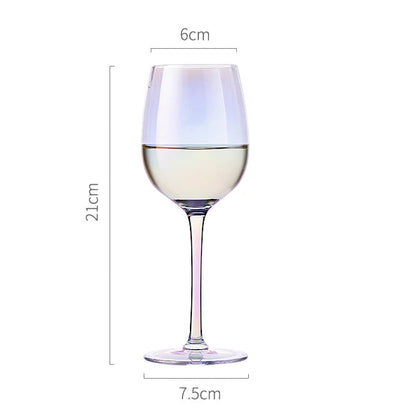 Taça de Cristal Furta-cor para Vinho e Champanhe