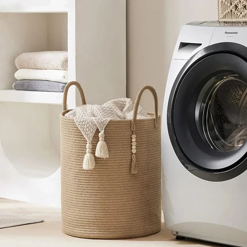 Cesta de Armazenamento de Luxo em Algodão 58L