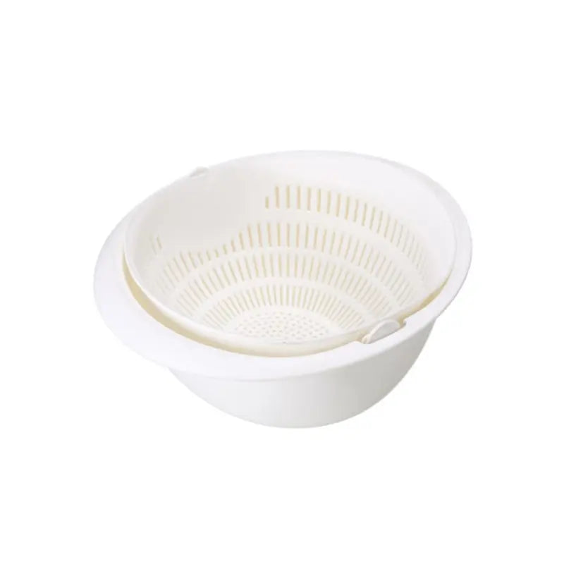 Bandeja de frutas de cozinha removível dupla camada bacia de frutas e vegetais cesta de drenagem criativa casa rotativa cesta de lavagem