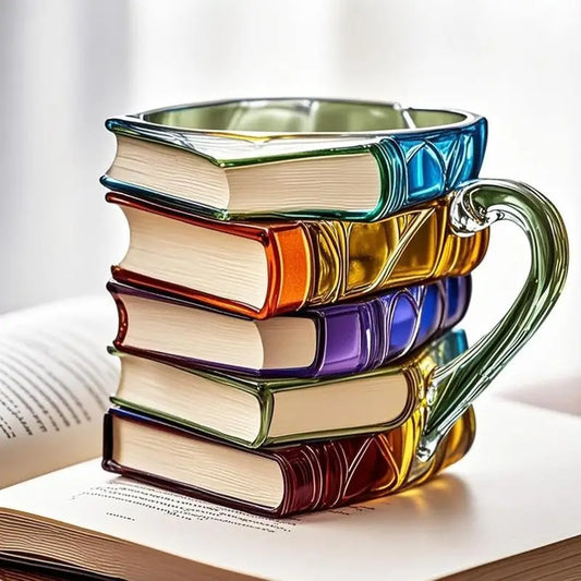 Caneca de Livros em Resina 3D - Criatividade e Exclusividade
