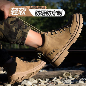 New 2023 Breathable Work Shoes For Men Women Anti-Smash Steel Toe Puncture Proof Safety Shoes Boots Footwear Outdoor Sneakers