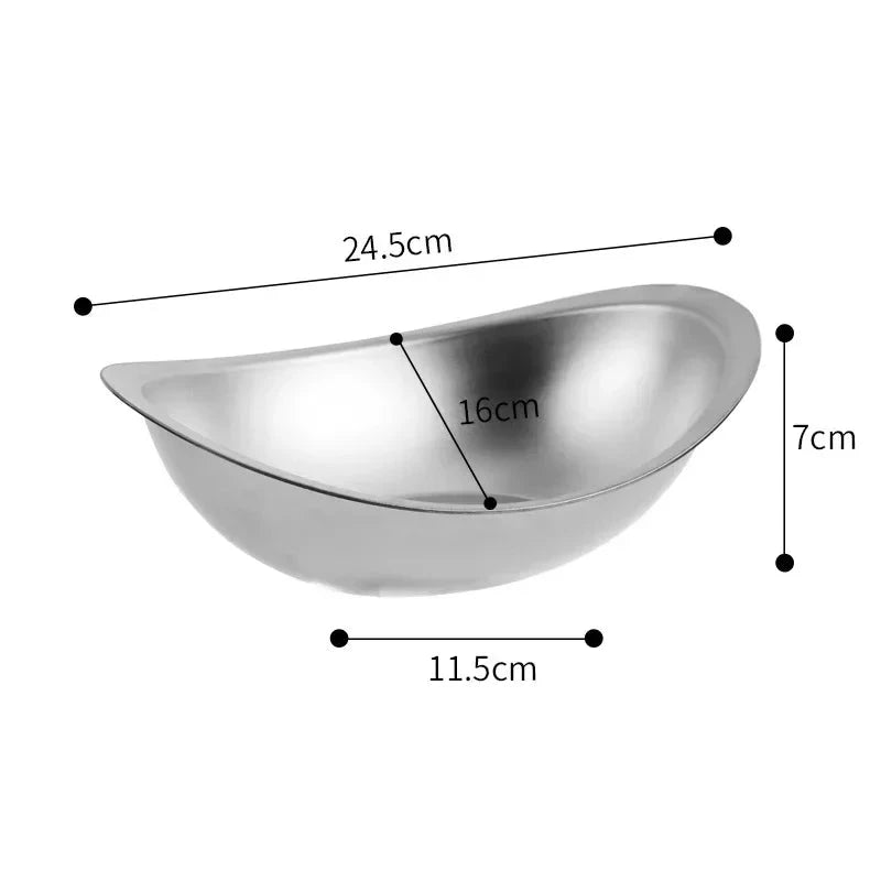 304 aço inoxidável Golden Bowl, Coreano Salad Bowl, Snack Sobremesa Bowl, Cozinha Louça, Comercial