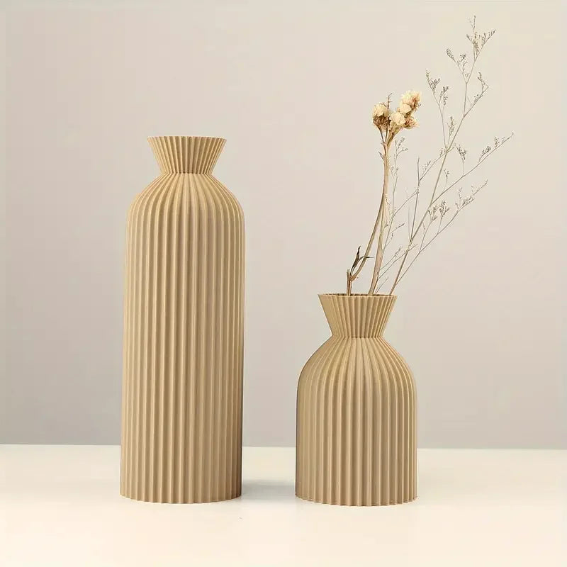Vaso Boho Chic - Elegância para Casa e Escritório - Conjunto 2 Peças