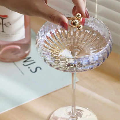 Taça de Cristal Furta-cor para Vinho e Champanhe