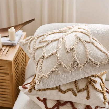 Capa de Almofada Floral Tufted - Toque de Elegância e Conforto
