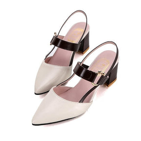 2022 Sandals Women's Summer New Pointy Chunky Sandals Large Size Women's Fashion Woman Shoes  Sandals Women 2020