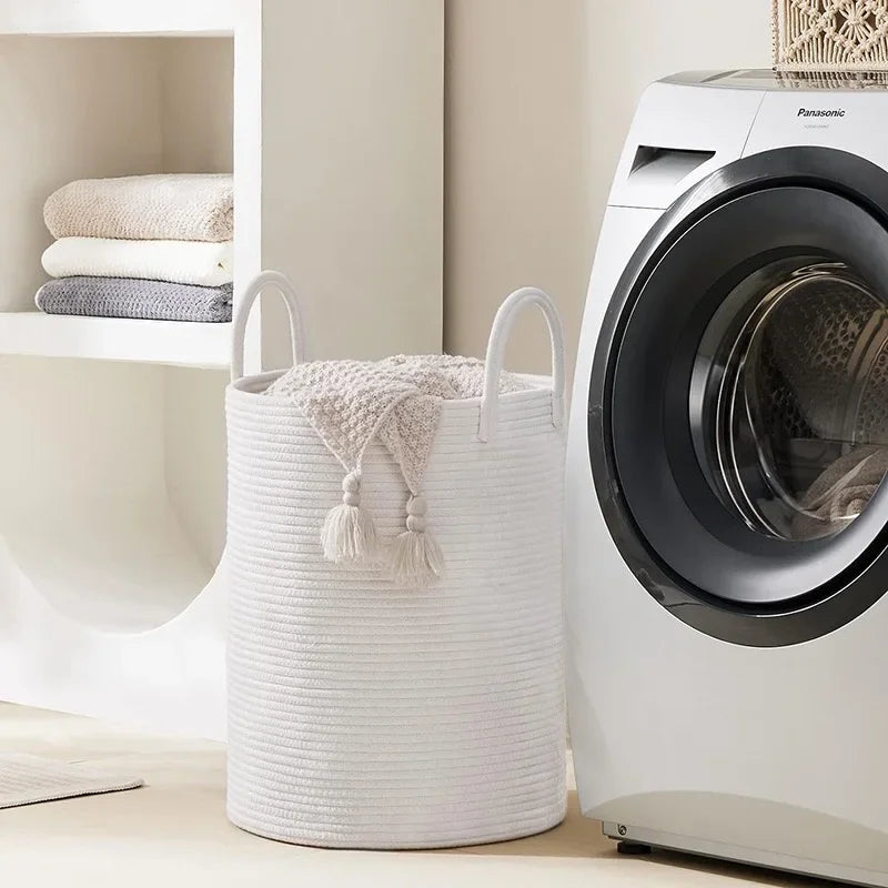 Cesta de Armazenamento de Luxo em Algodão 58L