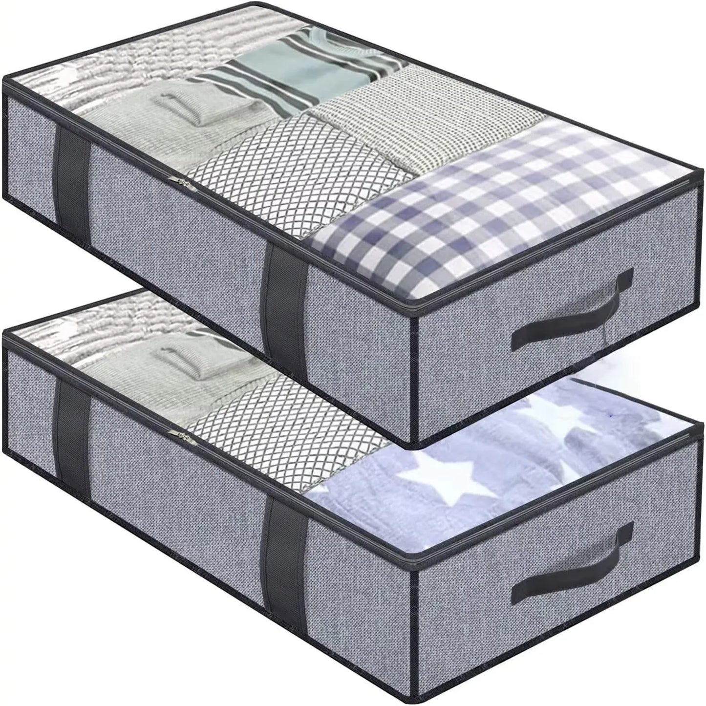 Organizador Dobrável para Colchas e Roupas de Cama - 2 Peças