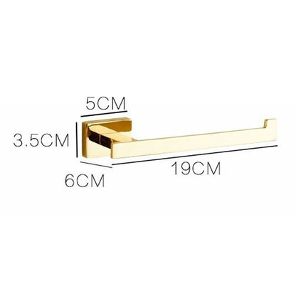 Conjunto de Acessórios de Banheiro Luxuoso Banhado a Ouro