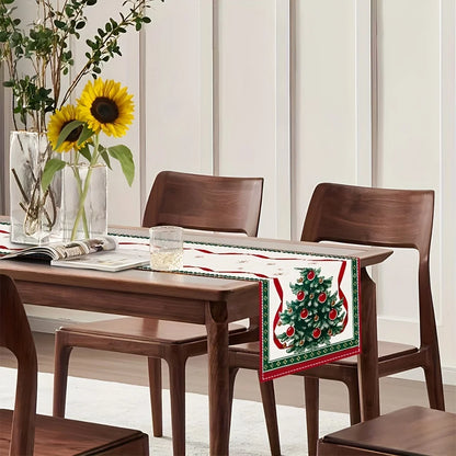 Caminho de Mesa Natalino Vintage com Design Elegante