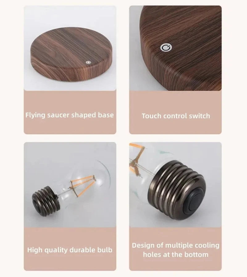 Lâmpada de Levitação Magnética de Vidro - Macasishop