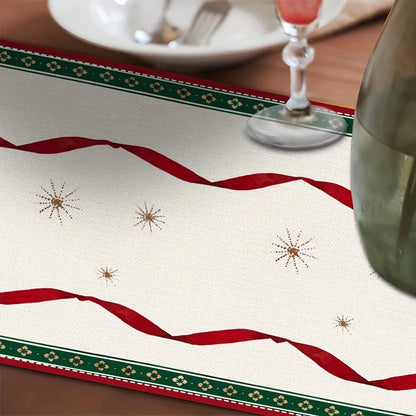 Caminho de Mesa Natalino Vintage com Design Elegante