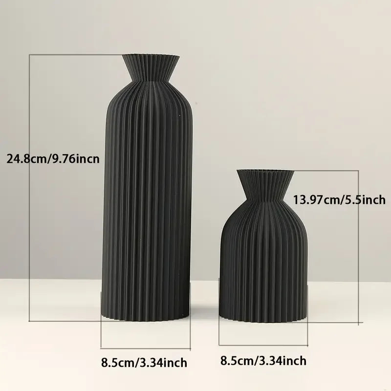 Vaso Boho Chic - Elegância para Casa e Escritório - Conjunto 2 Peças