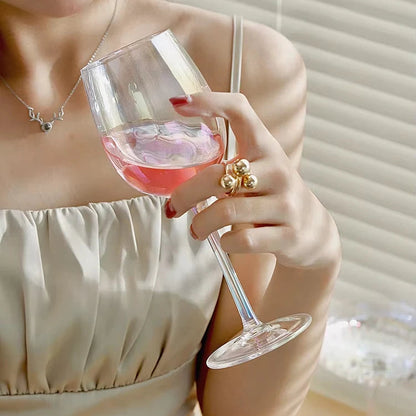 Taça de Cristal Furta-cor para Vinho e Champanhe