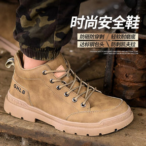 New 2023 Breathable Work Shoes For Men Women Anti-Smash Steel Toe Puncture Proof Safety Shoes Boots Footwear Outdoor Sneakers