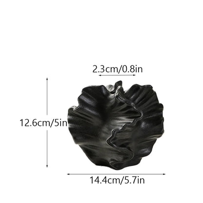 Vaso Escultural Nórdico em Cerâmica Fosca - Elegância Atemporal