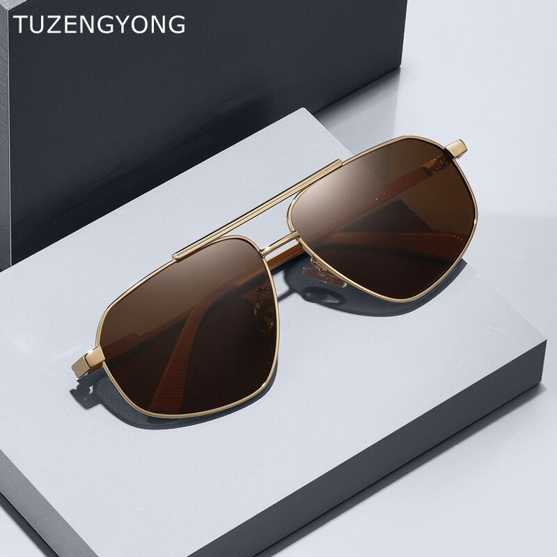 2023 Brand Polarized Sunglasses Men New Fashion Polygonal Sun Glasses Accessories Women Driving UV400 Goggles High Quality