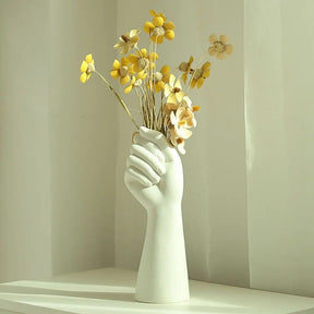 Vaso Escultural de Resina - Elegância e Arte Decorativa