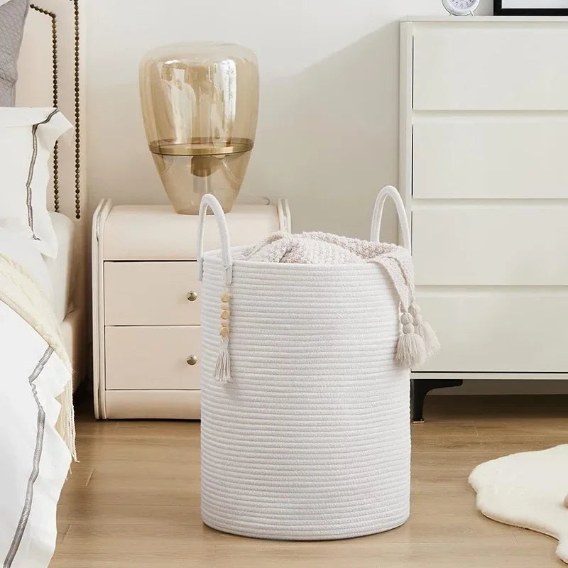 Cesta de Armazenamento de Luxo em Algodão 58L