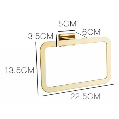 Conjunto de Acessórios de Banheiro Luxuoso Banhado a Ouro
