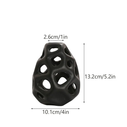 vaso de cerâmica branco preto nórdico clássico estética escritório casa sala estar decoração interior acessórios
