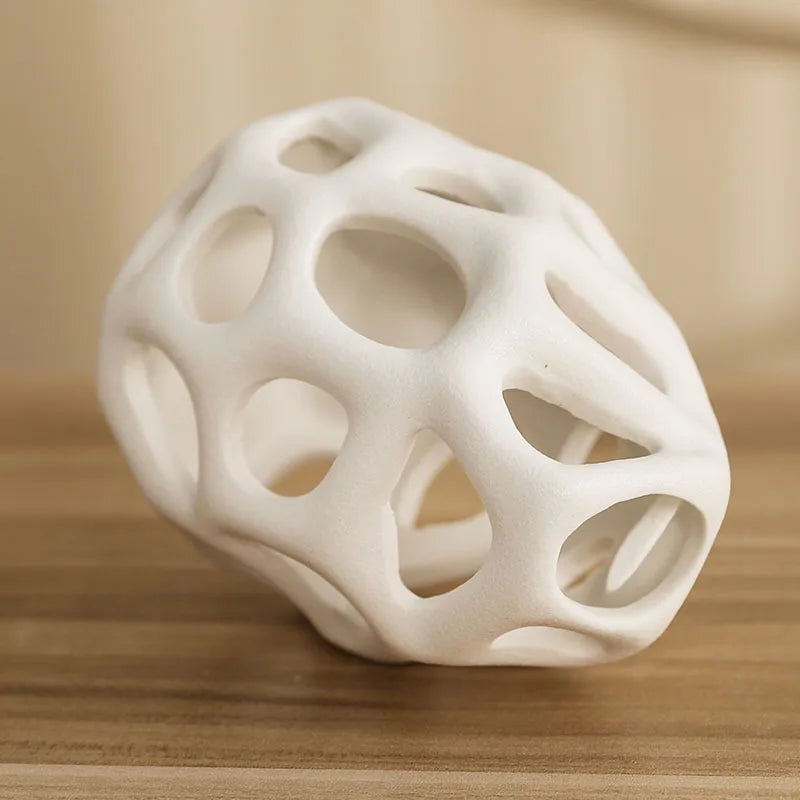 vaso de cerâmica branco preto nórdico clássico estética escritório casa sala estar decoração interior acessórios