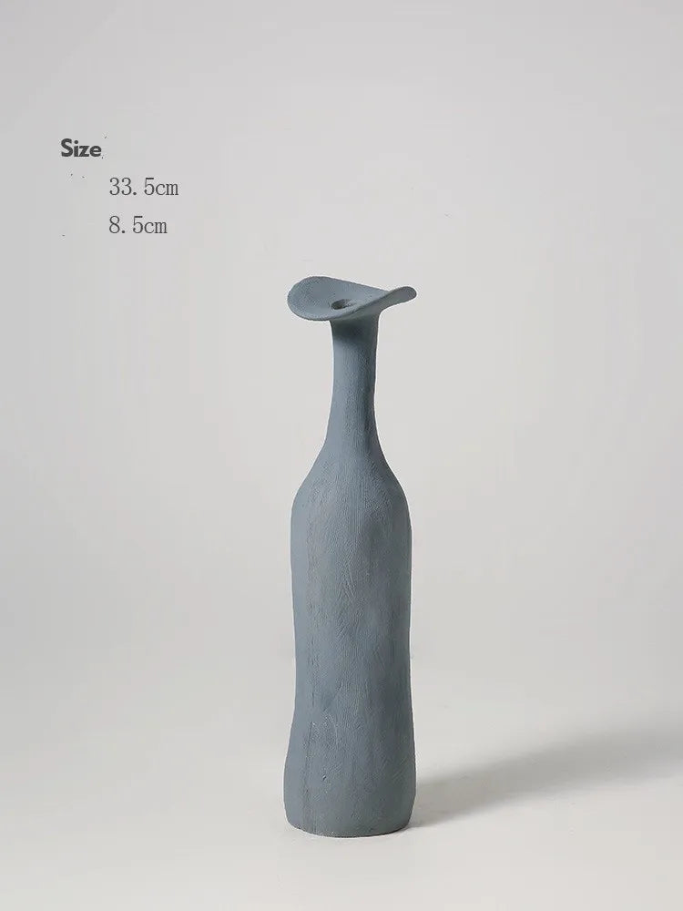 Vaso Nórdico de Cerâmica - Elegância Morandi
