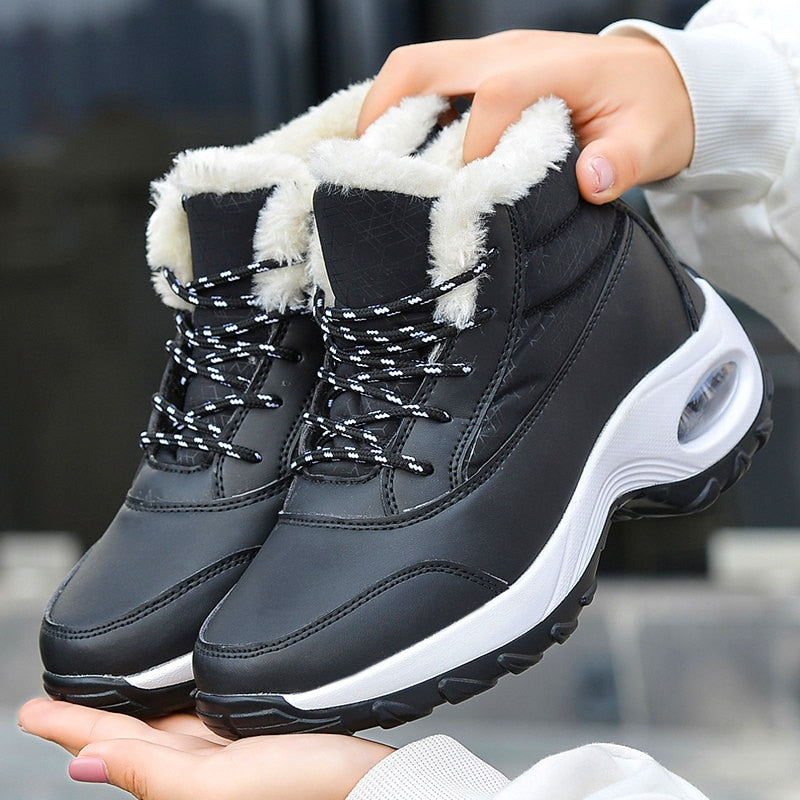 High Quality Boots Women Plush Warm snow Boots for Women Winter Waterproof shoes Women Comfortable Winter Shoes Booties Mujer